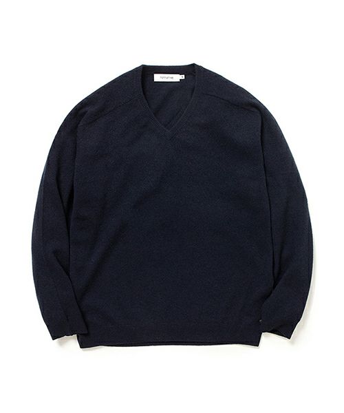 nonnative＞DWELLER V NECK SWEATER W/CA YARN | MAKES ONLINE STORE