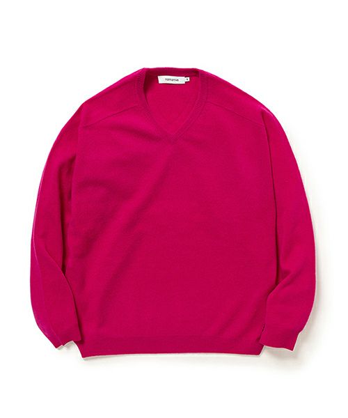 nonnative＞DWELLER V NECK SWEATER W/CA YARN | MAKES ONLINE STORE