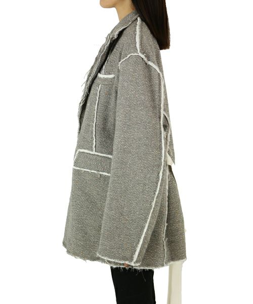 Midorikawa＞SANDWICH TWEED JACKET (MID22AW-JK01) | MAKES ONLINE STORE