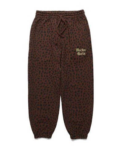 WACKO MARIA＞LEOPARD WASHED HEAVY WEIGHT SWEAT PANTS (TYPE-3