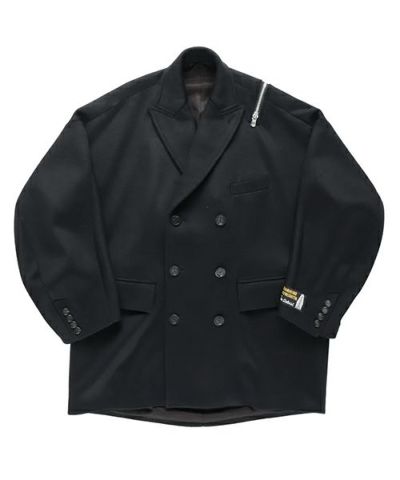 TAKAHIROMIYASHITATheSoloist.＞double zip balloon shaped double breasted  coat. | MAKES ONLINE STORE