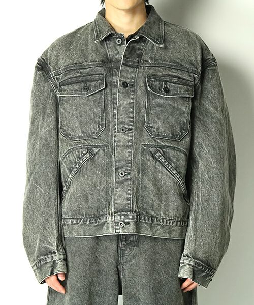 ＜KOZABURO＞COTTON OVERDYE TRUCKER JACKET