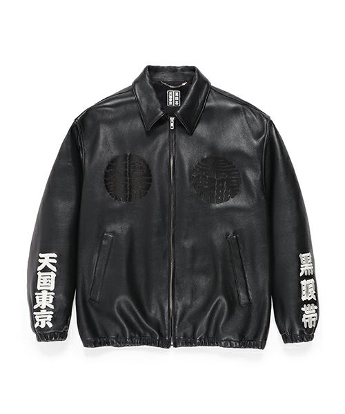 WACKO MARIA＞BLACK EYE PATCH / LEATHER BOMBER JACKET | MAKES