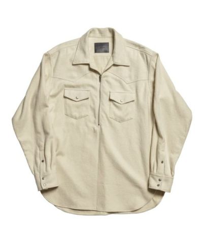 The Letters＞WESTERN PULL OVER SHIRT -COTTON BRUSHED TWILL ...