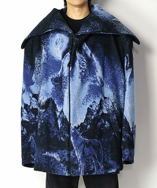 ＜KEISUKEYOSHIDA＞Cape fleece blouson (animal)