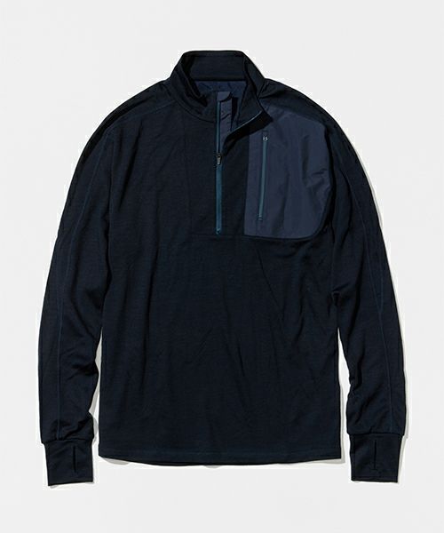 ＜DAIWA LIFESTYLE＞BASELAYER HALFZIP SHIRT