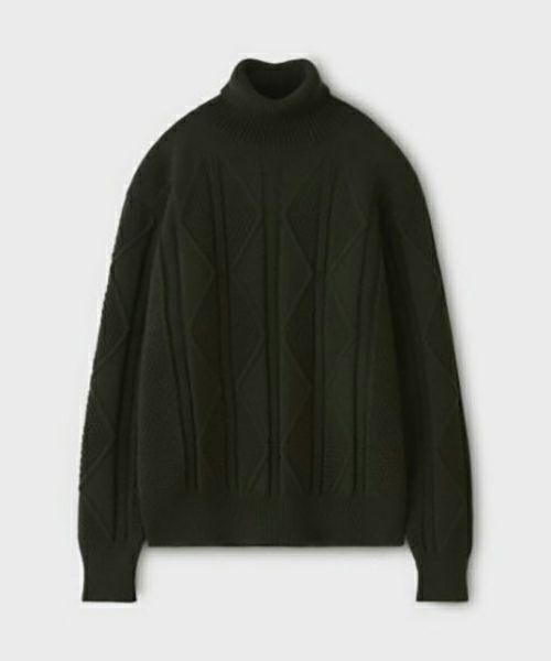 ＜PHIGVEL＞Fisherman's Turtleneck Sweater