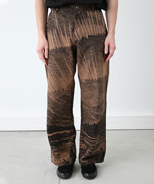 ＜RASSVET＞SKAZKA BAGGY CANVAS TROUSERS WOVEN