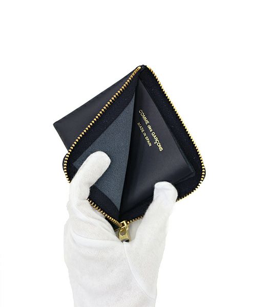 WALLET COMME des GARCONS＞Ｌ字型ZIP WALLET(NAVY) | MAKES ONLINE STORE