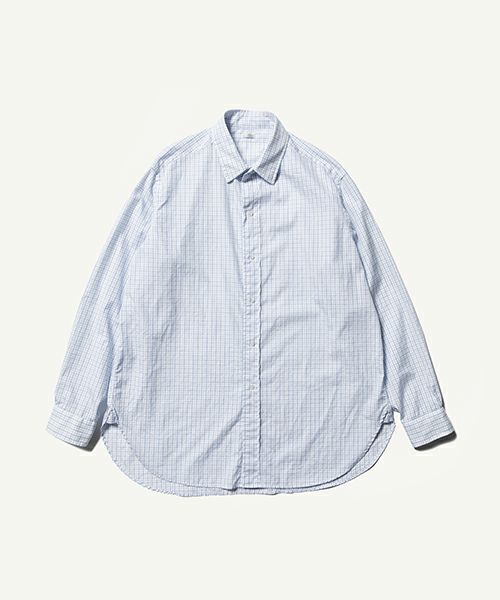 ＜A.PRESSE＞Regular Collar Shirt (SAX)