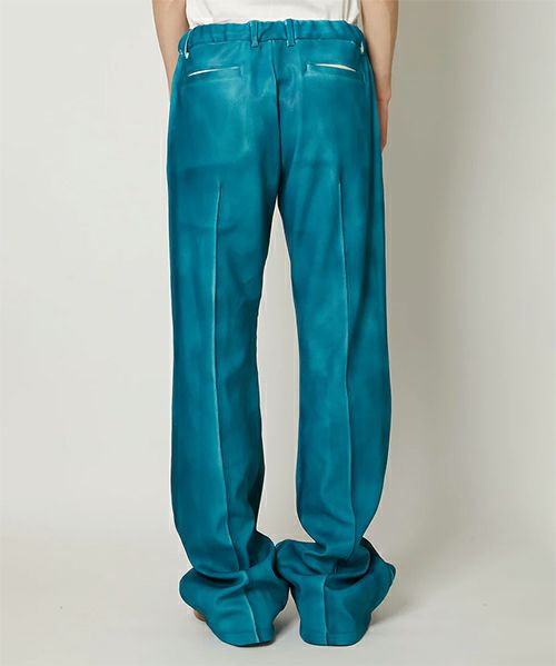 TAAKK＞LEATHER COATING JERSEY TRACK PANTS | MAKES ONLINE STORE