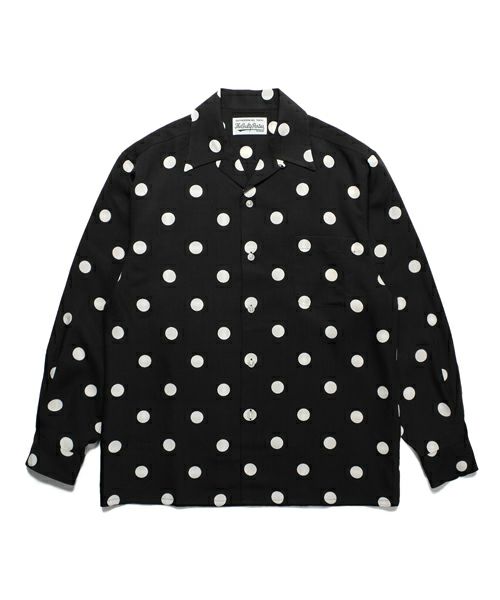 ＜WACKO MARIA＞DOTS OPEN COLLAR SHIRT