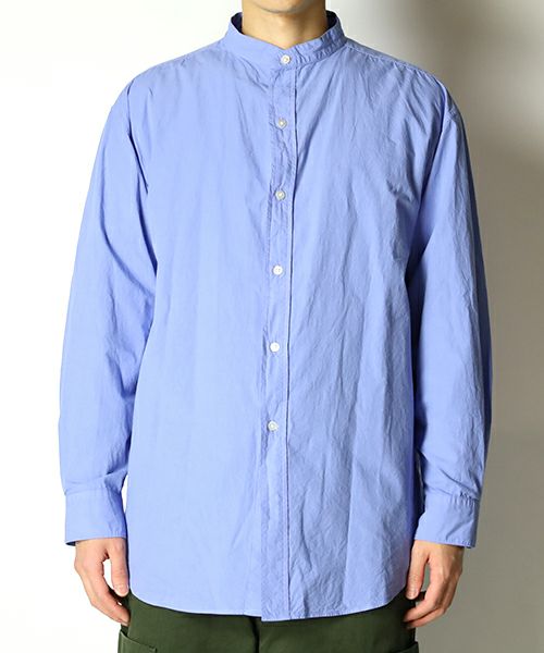 blurhmsROOTSTOCK＞Selvage Broad Band Collar Shirt | MAKES ONLINE STORE