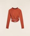 ＜JACQUEMUS ＞Le t-shirt Espelho(Knotted cut-out t-shirt)