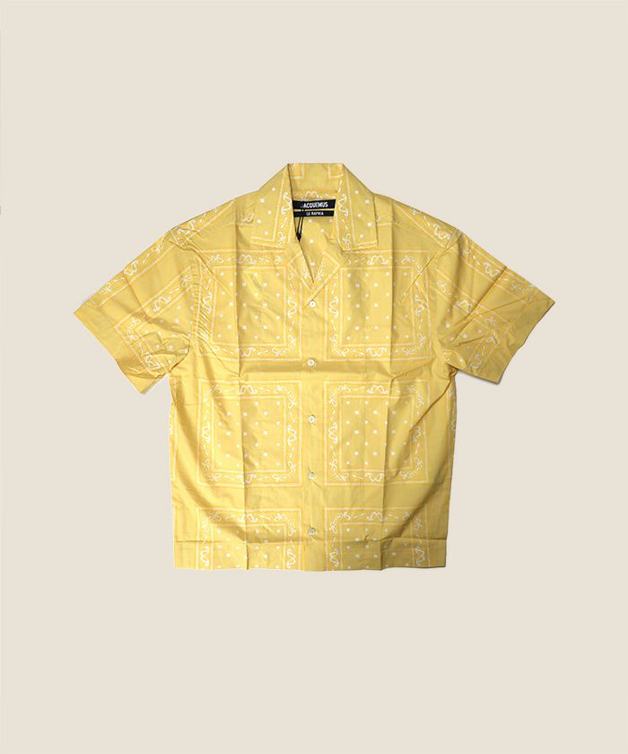 ＜JACQUEMUS＞La chemise Jean yellow paisley