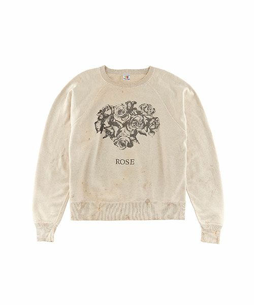 ＜SAINT MICHAEL＞CREW NECK SWEAT ROSE