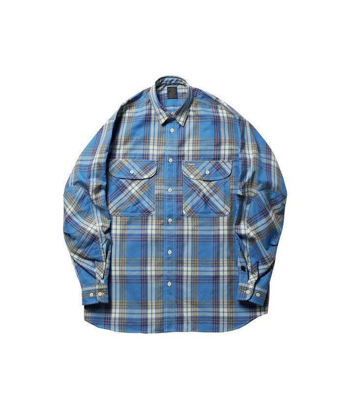 ＜DAIWA PIER39＞TECH ELBOW PATCH WORK SHIRTS FLANNEL