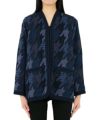 ＜Mame Kurogouchi＞Houndstooth Knitted Jacket