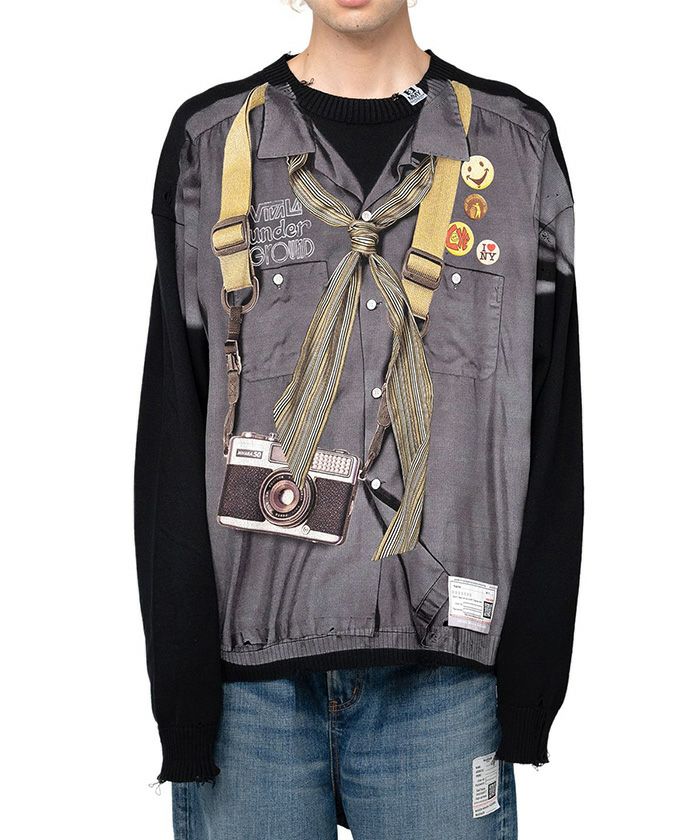 ＜MAISON MIHARAYASUHIRO＞Trompe l'oeil Knit Pullover