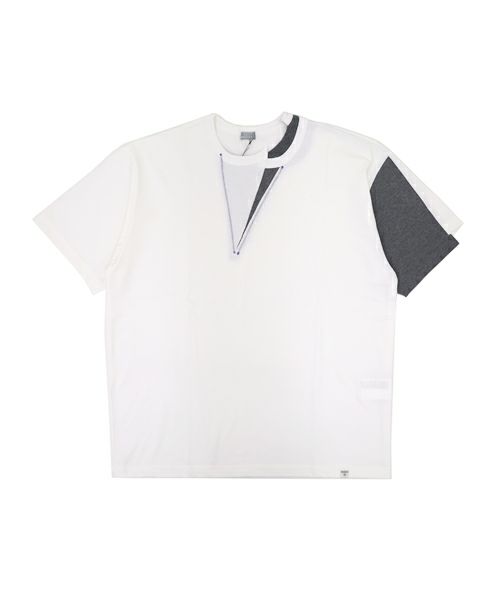 ＜kolor BEACON＞重ね衿 S/S TEE(23SBM-T08234)