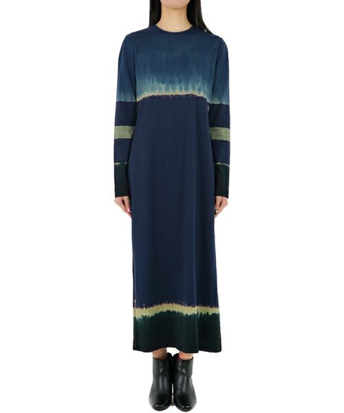 ＜Mame Kurogouchi＞"Shibori" Tie-Dyed Cotton Jersey Dress