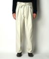 ＜blurhms＞Selvage Twill Button Tuck Easy Pants