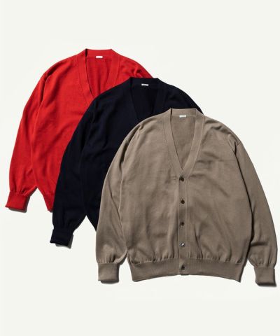 A.PRESSE＞Cotton Knit Cardigan | MAKES ONLINE STORE
