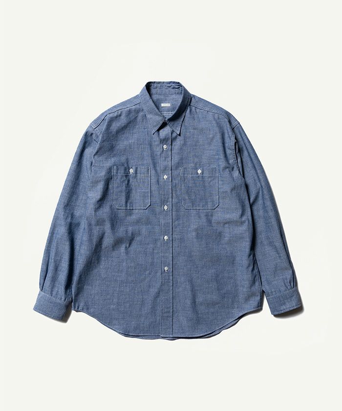 A.PRESSE＞Rigid Chambray Shirt | MAKES ONLINE STORE