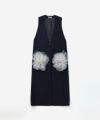 ＜MARGE＞Tulle decorative long gilet