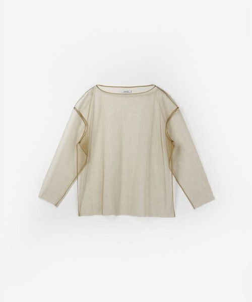 ＜MARGE＞Tulle boat neck p/o