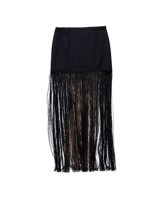 doublet＞BODY PAINTED FRINGE SKIRT | MAKES ONLINE STORE