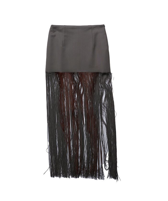 doublet＞BODY PAINTED FRINGE SKIRT | MAKES ONLINE STORE