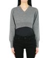 ＜FUMIKA＿UCHIDA＞KNITTED CROPPED TOP