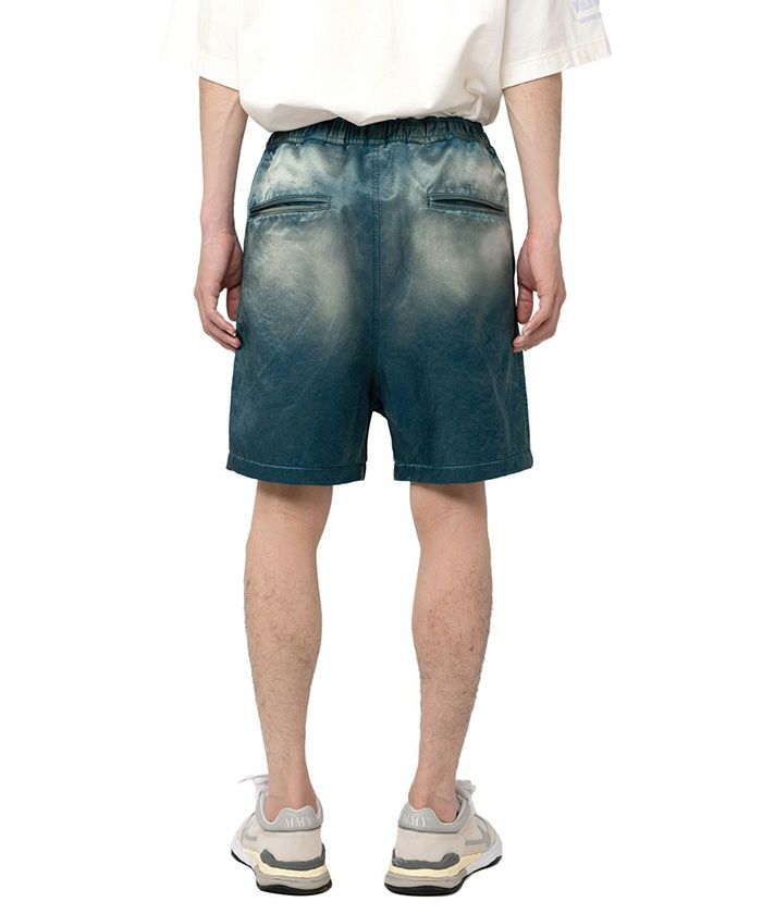 ミハラヤスヒロCotton Satin Shorts BLACK38 ミハラヤスヒロCotton