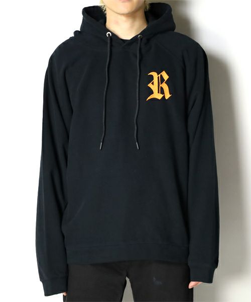 ＜RAF SIMONS＞Oversized hoodie with R embroidery and patch