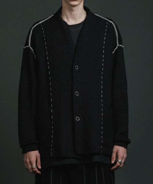 ＜The Viridi-anne＞Hard twisted ramie yarn cardigan