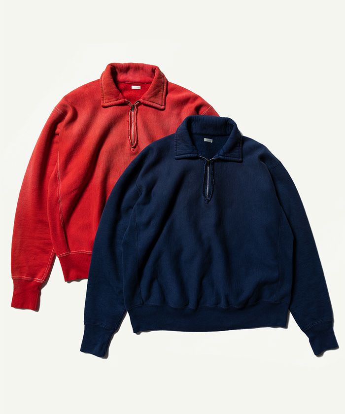 A.PRESSE 23SS ハーフジップスウェット 3 23SAP-05-01K A.PRESSE - アプレッセ23SSハーフジップスウェット Vintage Half