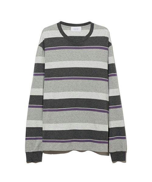 ＜UNUSED＞BORDER L/S T-SHIRT