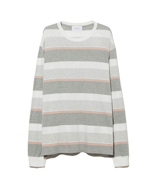 ＜UNUSED＞BORDER L/S T-SHIRT