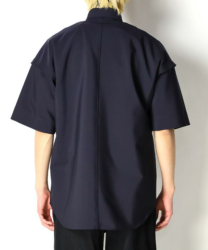 CINOH＞DOUBLE CLOTH HALF SLEEVE SHIRT | MAKES ONLINE STORE