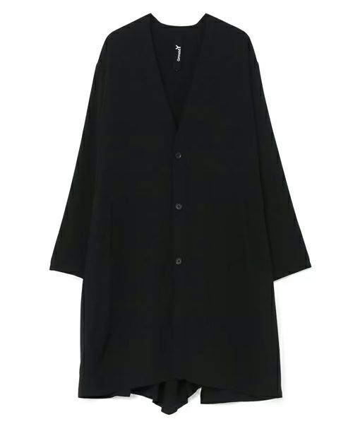 ＜Ground Y＞Cellulose Twill Left Back Flared Cardigan