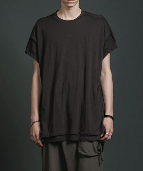 ＜The Viridi-anne＞Double layerd short-sleeve t