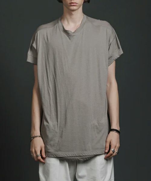 ＜The Viridi-anne＞Double layerd short-sleeve t