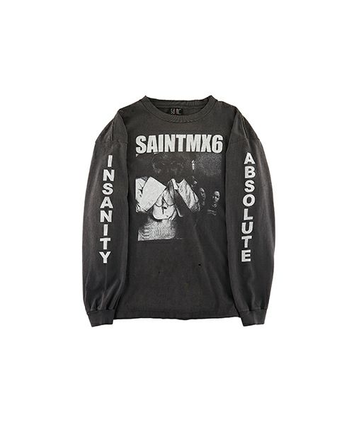 SAINT MICHAEL＞LS TEE/SAINT MX6/BLACK | MAKES ONLINE STORE