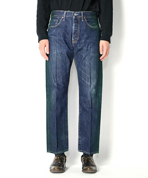 ＜RequaL≡＞Center Press Color Denim Pants/B