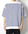 ＜blurhmsROOTSTOCK＞Border Harf-sleeve Tee