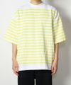 ＜blurhmsROOTSTOCK＞Border Harf-sleeve Tee