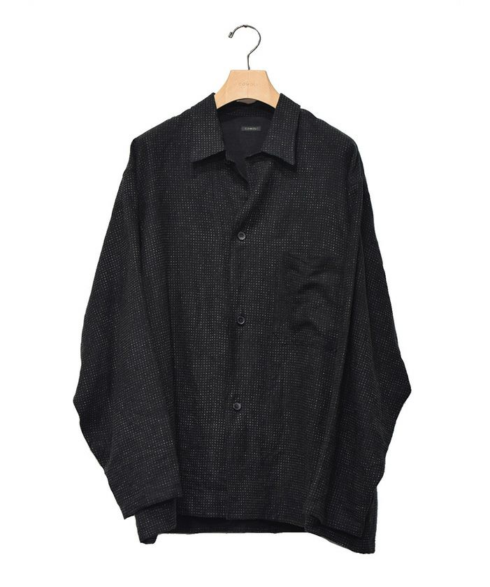 ＜COMOLI＞リネンドット シャツジャケット（X01-01027）