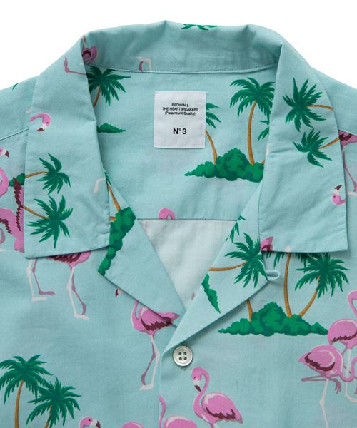 BEDWIN＆THE HEARTBREAKERS＞L/S OPEN COLLAR ALOHA SHIRT 