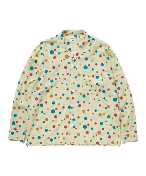 ＜BEDWIN＆THE HEARTBREAKERS＞L/S OPEN COLLAR ALOHA SHIRT "ROGERS"